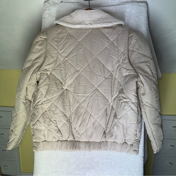 Blank NYC Cream Quilted Teddy-Lined Jacket - Picture 8 of 13